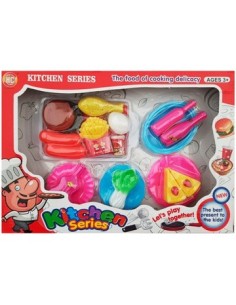 Set Cocina Utensilios-comidas En Caja 61236 61237 Seb01