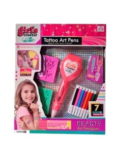 Set Belleza Lapiz Tatoo C/stencils A Pila En Caja A013-0610 20513 And01