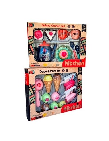 Set Merienda-heladeria 30x23cm En Caja Lk198077 Lk1198072 Ju1054 Ju1053 Pri02