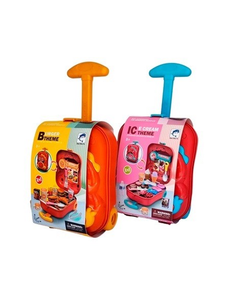 Valija Hamburguesa-helado C-ruedas Ju0001 Ju0002 Pri02