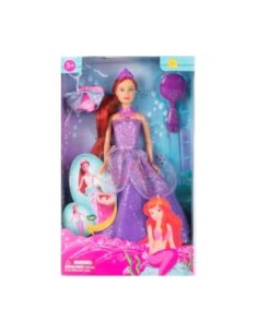 Muneca Sirena 30cm 2 En 1 Princesa C-accesorios Sd22630z Pk01