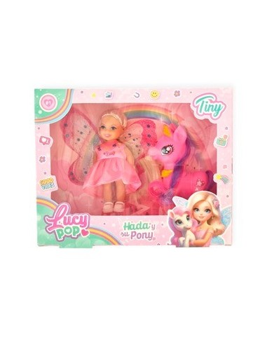 Muneca 15cm Lucy Hada Y Su Pony En Caja 55023 Seb01
