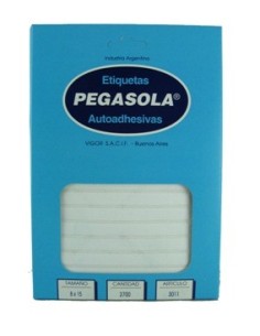 Etiquetas 8x15mm Caja  Art 3011 Pegasola -b100-