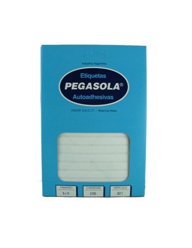 Etiquetas 8x15mm Caja  Art 3011 Pegasola -b100-