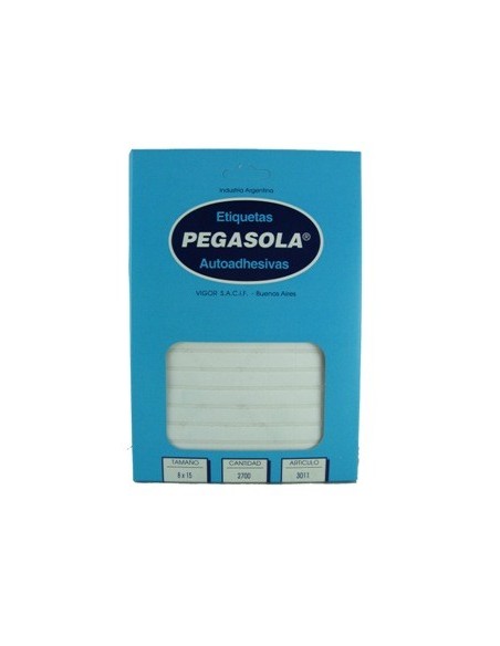 Etiquetas 8x15mm Caja  Art 3011 Pegasola -b100-