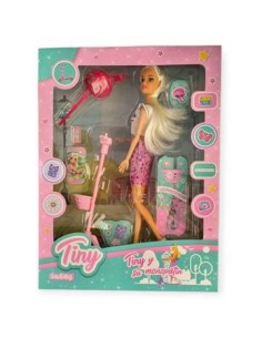 Muneca 30cm Tiny Paseo En Monopatin C-accesorios 54925 Seb01