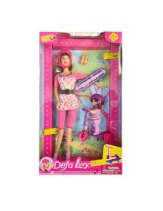 Muneca X2 Paseo En Patineta C-accesorios Sd22629 Pk01