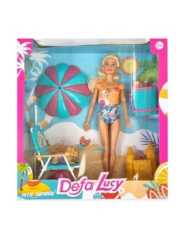 Muneca 30cm Lucy Dia De Playa C-accesorios Sd22354 Pk01