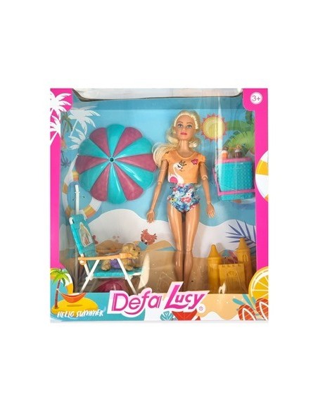 Muneca 30cm Lucy Dia De Playa C-accesorios Sd22354 Pk01