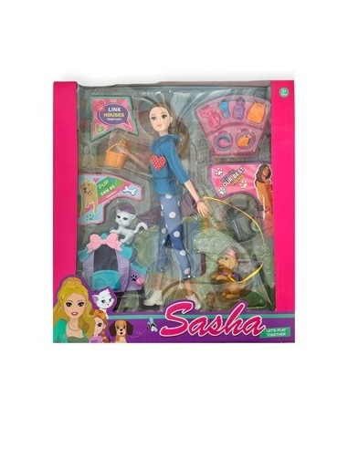 Muneca Gaga Paseo De Mascotas Y Accesorios Sd22761 Pk01