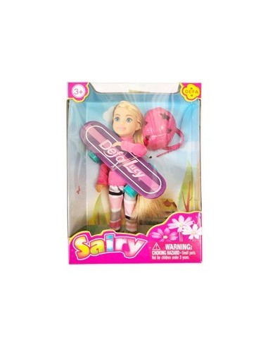 Muneca 12cm C-patineta Y Casco Sd22760zx