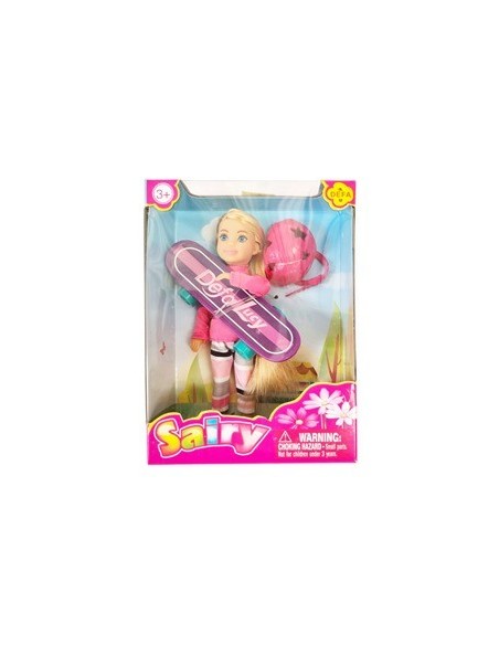 Muneca 12cm C-patineta Y Casco Sd22760zx