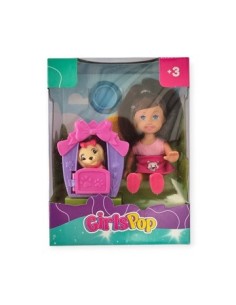 Muneca 12cm C-mascota Y Accesorios Girls Pop Ik046 Isa01
