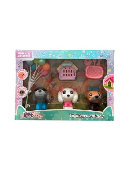 Set Mini Mascotas Pet Toys C/accesorios En Caja 55979 55980 Seb02