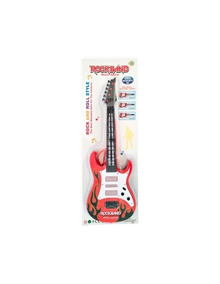 Guitarra 50cm Electrica A Pila En Blister Hm60048 Pen01