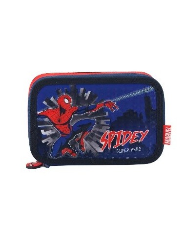 Cartuchera Spiderman C- Relieve 2 Comp 75 1000003 Lse01
