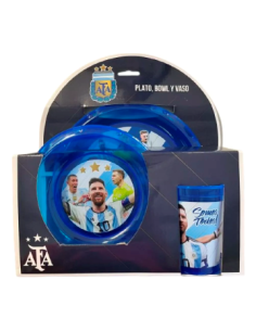 Set Plato + Bols + Vaso Plast  Varon Ha087-sp929-af038 Ck01