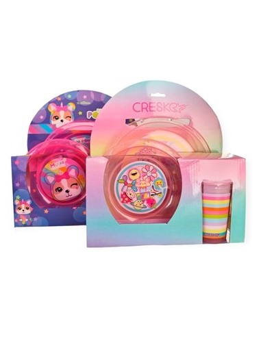 Set Plato + Bols + Vaso Plast  Nena Si494-ck606 Ck01