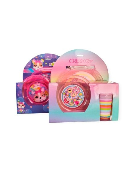 Set Plato + Bols + Vaso Plast  Nena Si494-ck606 Ck01