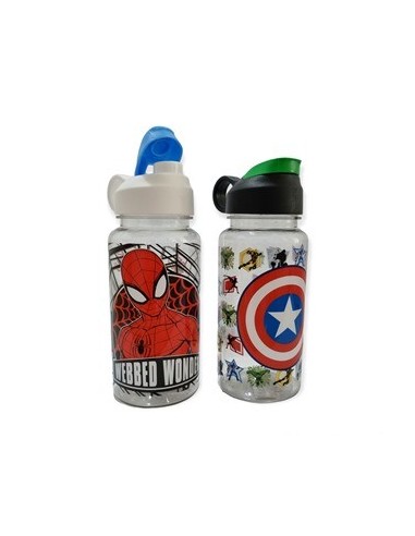 Botella 500ml Plast. Flip Top  Avenger/spider-man Flip Top 01avenger060/01spider60 Bel01
