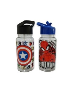 Botella Plast. Avenger/spider-man  500ml Straw Top 01avengr061/01spider061 Bel01