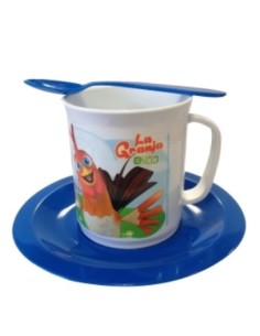Taza C/plato Y Cuchara Granja De Zenon 01granja031 Bel01 (b48)