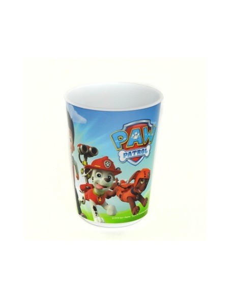 Vaso 9cm Paw Patrol Plast. 01patrol010 - 01sticht01 -01spider010  Bel01 (b12)