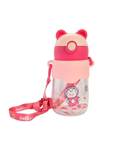 Botella 450ml Plast  Orejas C-sorbete Nena-varon Ns371874 Pk01 -b1-