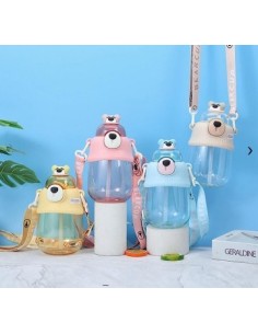 Botella 800ml C-sobete Silicona Dis  Osito 6023 Hom01