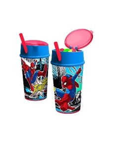 Vaso Portacereal Spiderman C-bombilla Ha051 Ck01