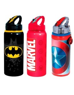 Botella Agua Dc-marvel Aluminio 710-750ml Lj016-sp836-sp813- Lj015-af036 Ck01