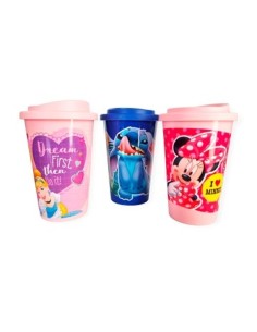 Vaso 450ml Termico T/plast. Stitch/princesas/minnie  01sticht021 Bel01
