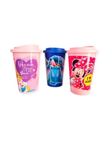 Vaso 450ml Termico T/plast. Stitch/princesas/minnie  01sticht021 Bel01