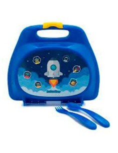Valija Lunchera C- Cubiertos Astronauta Art05