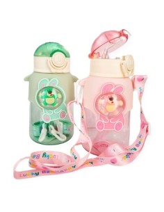 Botella 650ml Plast  Oso  Nena-varon C-stickers 40829 Ben02