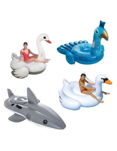 Inflable Animales Grandes Tiburon-flamenco-cisne-pavo Real-pato-unicornio 5478-41107 5477-41106 5895-41101 5901-41111 5476-41