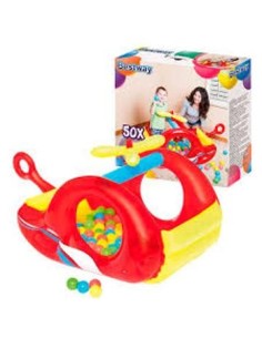 Pelotero Inflable F-helicoptero C-pelotas En Caja 2346 52183 Gtm Ims02 -b8-