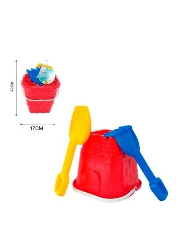 Balde Playa Castillo C-pala Rast En Red Rkj051 Rec01