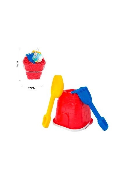 Balde Playa Castillo C-pala Rast En Red Rkj051 Rec01
