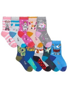 Media Nino Algodon Y Lycra Surtido T2 59t2 Floyd Flo02 (b12)