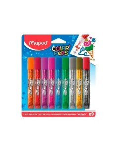 Adhesivo Glitter X 9 Surt  Maped 813010 Map01