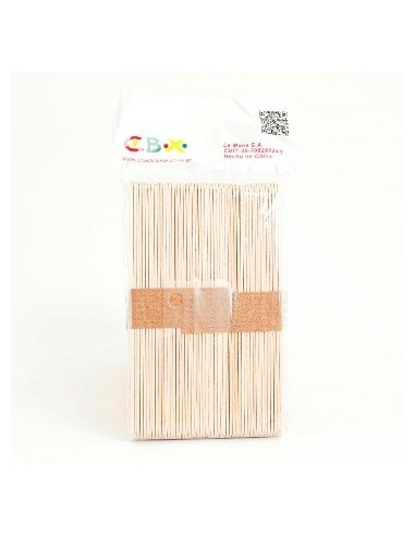 Palito P/helado X50 Gde Mad/15 Cbx
