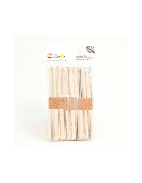 Palito P/helado X50 Gde Mad/15 Cbx