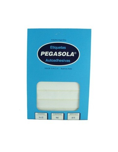 Etiquetas 16x22mm Caja Art 3015 Pegasola -b100-