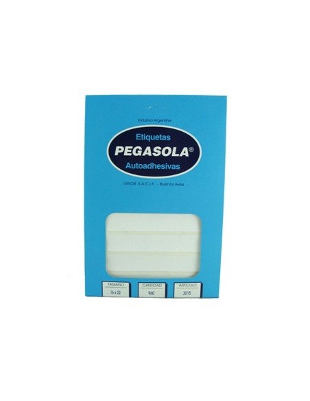 Etiquetas 16x22mm Caja Art 3015 Pegasola -b100-