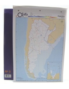 Mapa Argentina Politico N.5 5140668 Alfa Gloss (b20)