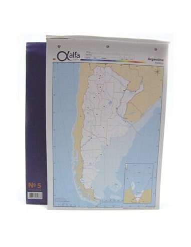 Mapa Argentina Politico N.5 5140668 Alfa Gloss (b20)