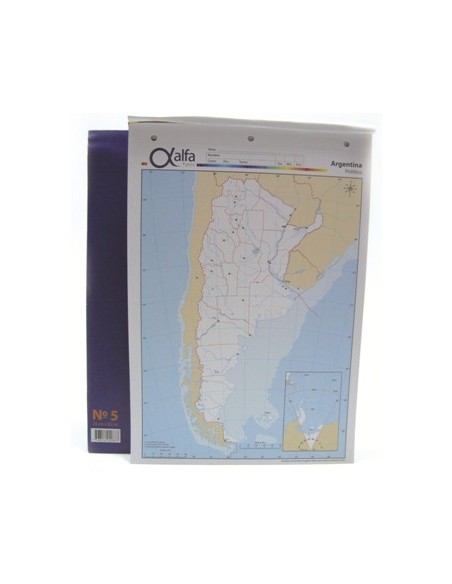 Mapa Argentina Politico N.5 5140668 Alfa Gloss (b20)