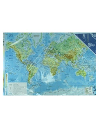 Mapa Planisferio Fis-pol N.6 Alfa Gloss -b25-