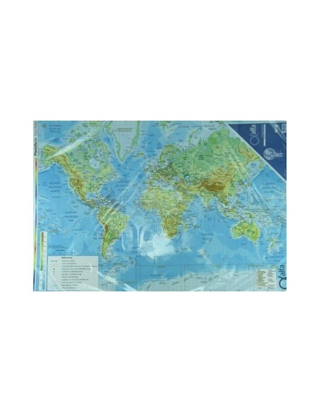 Mapa Planisferio Fis-pol N.6 Alfa Gloss -b25-